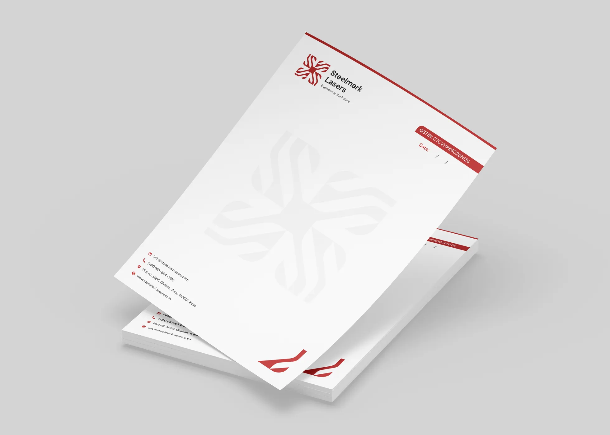 Steelmark Lasers | Letterhead