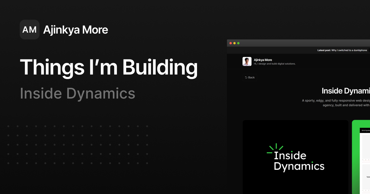 Inside Dynamics | Ajinkya More